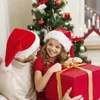 クリスマスソフトハットレッドショートホームメリークリストマ装飾ギフト明けましておめでとうございます冬の暖かいキャップ