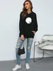 Ll18 mulheres yoga causal sweatshirts solto ajuste manga longa camisola senhoras algodão treino atlético ginásio camisas roupas causais