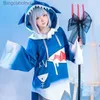 テーマコスチュームホログラグラコスプレイエングサメのために来る女性ハロウィーンYouTuberコスプレフルセットTaill231013