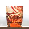 Upscale Edo Kiriko Glasses Bohemian Czech Engraving Whiskey Glasses Cup Drinkware Hand Cut to Clear Color Glass Whisky Tumbler