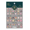 Klistermärken dekaler 10st präglade 5D Love Clown Girl Nail Sticker Design Selfadhesive Adhesive Slider Decoration Art Accessories 231012