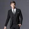 Garnitury męskie 2023 Suib wiosenny i jesienny zestaw ślubny Groom Slim Fit Business Professional Casual