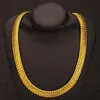 Chaîne à chevrons en or jaune 18 carats, collier classique pour hommes, accessoires solides, longueur 23 à 6 pouces, 232B