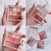 Eye Shadow 9 Färger Akryl Eyeshadow Palette Pearlescent Matte Earth Color Makeup Waterproof Korean 231012