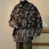 Men's Jackets 2023 Style Bonded Baroque Denim Coat Spring And Autumn Ethnic Cashew Flower Work Jacket Fashion Top