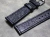 Titta på band 14 16 18 19 20 21 22mm Handgjorda Thin Dermis Premium Rem True Belt Wrist Band Real Leather Ostrich Skin Watchband Chain