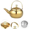 Water Bottles Stainless Steel Exquisite Pot Whistling Tea Large-capacity Kettle Retro Durable Teapot 231013