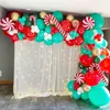 Kit arco ghirlanda di palloncini natalizi Palloncino in lattice Decorazione per feste di buon Natale Compleanno per bambini Baloon Natale Natal Navidad Globals Y273u