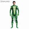 Tematdräkt Zawaland Creative Cosplay kommer 3D Snake Animal Printed Petsuit Full Cover Bodysuits Zentai Suit With Tail Jumpsuits Catsuits T231013