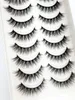 False Eyelashes 500/1000 Pairs Full 10 Pairs 3D Mink Hair False Eyelashes Soft Natural Thick Long Eye Lashes Wispy Makeup Beauty Extension Tools 231012