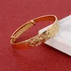 24K Golden Brief Shinning Star Gold Color Adjustable Bangles Bracelet Jewelry222Q