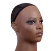 USA Entrepôt Livraison gratuite 2 pièces/lot support de perruque AFRO tête de poupée chauve africaine tête de mannequin pour faire perruque chapeau affichage cosmétologie tête de mannequin tête de poupée féminine tête de formation