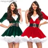 Theme Costume Fashion Miss Claus Dress Suit Women Christmas Fancy Party Dress Sexy Santa Outfits Hoodie Santa Claus Sweetie Cosplay Comes T2310