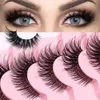 Ciglia finte 14 pezzi Eey Lashes 3D Visone Naturale Drammatico Cils finte Trucco Estensione ciglia finte all'ingrosso 231012