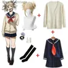 Thème Costume Anime My Hero Academia Himiko Toga Cosplay Come JK Uniforme Jupes Pull Manteau Halloween Vêtements De Noël Femmes GirlsL231013