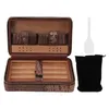 Humidor compatto con cerniera portatile di ottima fattura, per viaggi di sigari