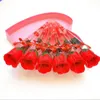 Rose artificielle fleur cadeau de saint valentin roses fleurs de savon cadeaux de mariage enseignants cadeau de fête des mères Qbqth