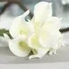 Dekorativa blommor hem 5st Artificial Touch Calla Lily Fake Flower Wedding Decor Bouquet Fashion