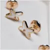 Hanger Kettingen Mode Witte Fritillaria Kruis X-vormige Hanger Ketting Voor Vrouwen 18K Rose Gold Lock Bone Gift Sieraden kettingen P Dh2Yx