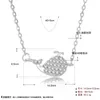 سلاسل تقلل من S925 Sterling Silve Whale Necklace لا تتلاشى الصغيرة