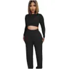 Women'S Tracksuits Women Fall Clothes New Fashion Open Button Long Sleeve Top Pants Casual Two Pieces Set Wid Leg Apparel Women'S Clot Otohg