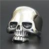 5pcs New Popular Cool Skull Ring 316L Stainless Steel Man Boy Fashion Personal Design Ghost Skull Ring235K