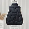 Jaquetas femininas inverno sem mangas jaqueta feminina colete 2023 pato puffer colete ultra leve winderproof outwear mulheres gilet 231012