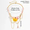 Pendant Necklaces IngeSight.Z Korean Fashion Crystal Butterfly Tassel Necklace For Women Elegant Imitation Pearl Beads Choker Y2K