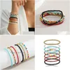 Bangle Bangle Bohemian Mti Pulseiras em Camadas para Mulheres Boho Sementes de Vidro Jóias Festa Presente Jóias Pulseiras Dhsh9