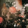 Dekorative Blumen, große Papierpfingstrosen, Hochzeitsdekoration, Rosenblütenkopf, Fensterdekoration, Requisiten