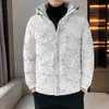 Jaquetas masculinas puffer jaqueta homens inverno parkas com capuz algodão acolchoado streetwear casacos engrossar quente 2023 moda 231012