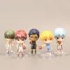 Maskottchen-Kostüme, 8,5 cm, Amin-Figur, Q-Version, Kuroko Tetsuya Kei Tsukishima, stehend, niedliche Puppen, Spielzeug, Geschenk, zum Sammeln, verpackte Ornamente, PVC-Material