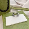 Nuovi gioielli di alta qualità Anello in argento 925 con lettera G da donna scavato Anello moda Daisy regalo di compleanno162p