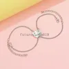 2 PCS/Set Heart-shaped Couple Bracelets for Women Romantic Best Friends Puzzle Heart Bracelet Friendship Forever Jewelry Gift