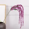 Dekorativa blommor 115 cm Wisteria Fruit Fake Rottan Window Decor Home Wedding Cockcomb Artificial Floral Hanging Vine Takblomma