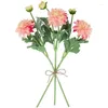 Flores decorativas de 6 sprays florais artificiais Dusty Dahlia 23"