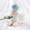 Costumi mascotte 11 cm Figura anime Rem Re: vita in un mondo diverso da Zero Rem Pamas Shite Camicia in ginocchio Modello bambola giocattolo Scatola regalo