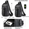 Waist Bags SUUTOOP Men Multifunction USB Shoulder Bag Crossbody Cross Body Sling Chest Waterproof Travel Pack Messenger For Male 231013