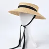 Berets Unisex Sunscreen Large Brim Leisure Hat Beach Caps Casual Paper Straw Sun Cap