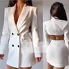 Jackets de mujer Elegante Y2K Manija larga Cobilla de collar para mujeres 2023 Outumn Corset Ofor Corset Ofor Blazer