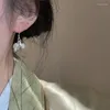 Brincos pendurados vinatge imitação de contas de jade longa borla 2023 estilo chinês temperamento requintado para joias femininas