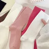 Women Socks For Autumn Trendy Candy Color Cotton Breathable Girl Crew Striped Colorful Summer Thin Ladies Casual