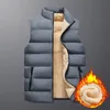 Gilet da uomo 105KG 10XL Gilet invernale Fodera in pile Taglie forti Gilet caldo Autunno Outwear Cappotti Giacca oversize senza spalle 806 231013