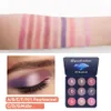 Ombre à paupières 9 couleurs Gliltter fard à paupières Palette mat Palette miroitant brillant nu maquillage Kit cosmétique femmes 231012