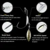 Fiskekrokar JYJ 3PCSLOT 3.8G 5.7G 6.2G Jig Head Fish Hook Jig Hooks For Soft Fishing Bait of Carbon Steel Hooks With Rattle Spoon 231013