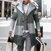 Men's Jackets Flannel Autumn Shirts Mens Lined Winter Digital 3d Plaid Lightweight Coat Printed Woolen Jacket Rain Lapel Men