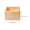 Weingläser Sake Holzbecher Pografie-Requisite Getränkebehälter Kleiner Kuchen Glas Trinkzubehör Sushi Restaurant Halter Box