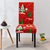 Chair Covers Elk Pattern Festival Decoration Accessories Living Room Sleeve Layout Dust -proof Rental House Family