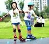 Inline Roller Skates selling adjustable PU 4wheel high rebound flash roller blades for childrens inline skates 231012