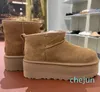 Women Snow Boots Australia Classic Ultra Mini Platform Boot Sheepskin Shearling Charcoal Chestnut Black Brown Fashion